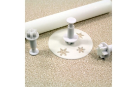 Mini snowflake plunger/cutter PME set 3 pcs