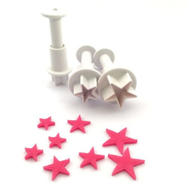 Mini Star plunger Dekofee set 3 st