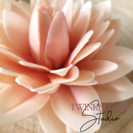 Dalia 3D Extra Large Peach 12.5 cm - 1 pc (papier azyme)