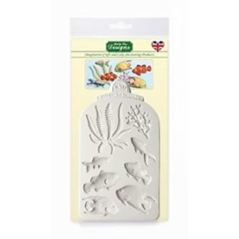 Fish, Seaweed and Coral silicone mould (Katy Sue Design)