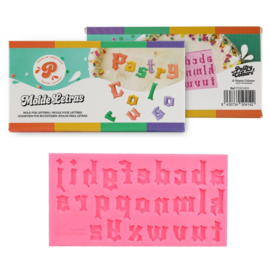 Letters (kleine letters) silicone mal (Pastry Colours)