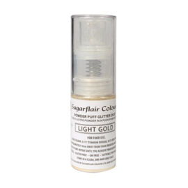 Sugarflair Pump Spray Light Gold Glitter dust without E171