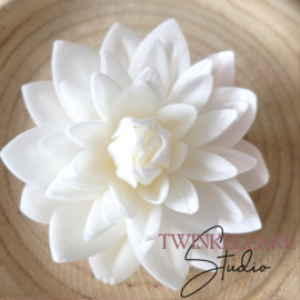 Dalia 3D Extra Large Wit 12.5 cm - 1 st (waferpaper)
