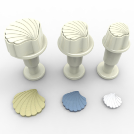 Schelpen mini uitsteker/cutter set 3 st