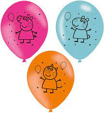 Peppa Pig ballons 6 pcs