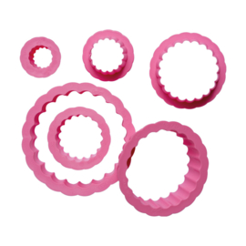 Round curly cutters - 6 pcs