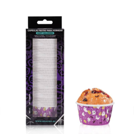 Baking cups Halloween spooky purple 50 st