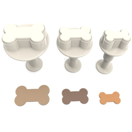 Bone (been) plunger/cutter - 3 st