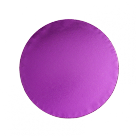 Plateau à gâteau rond violet 25 cm (drum)