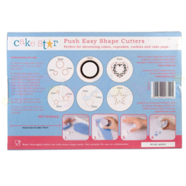 Cake Star Push Easy shapes  set 6 st