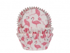 Flamingo baking cups House of Marie 50 st