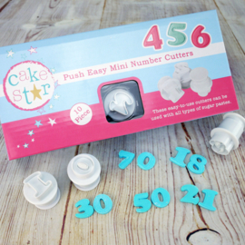 Cake Star mini Numbers cutters 10 st