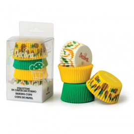 Tropical party baking cups 75 st (assortiment)
