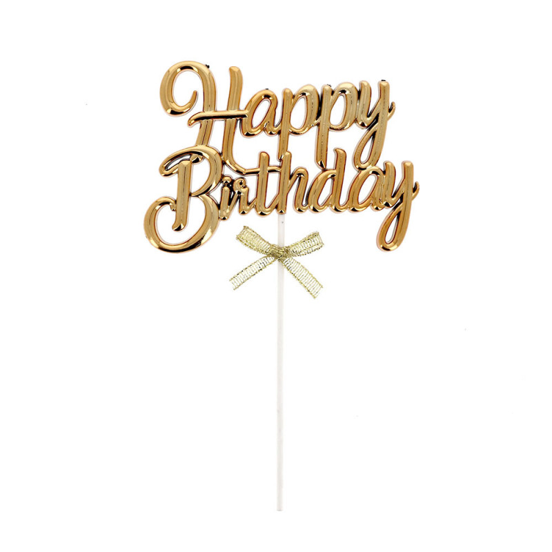 Happy Birthday cake topper mit Fliege