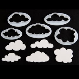 Donzige wolkjes FMM (fluffy cloud) set 5 st
