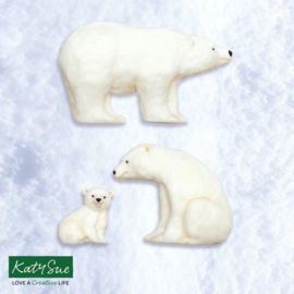 Polar Bear Family by Katy Sue (silicone mal)