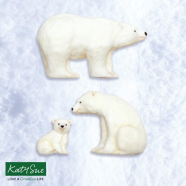 Polar Bear Family by Katy Sue