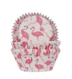 Flamants roses caissettes en papier House of Marie 50 pcs