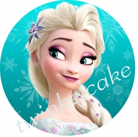 Elsa 4 imprimé comestible (reine des neiges)