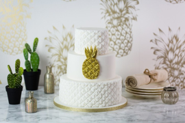 Tropical Pineapple (ananas) by Karen Davies