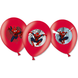 Spiderman ballonnen set 6 st