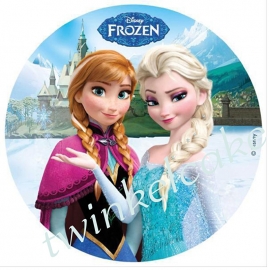 Edible print Anna and Elsa 1