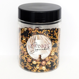 Twinkel Sprinkel mix black/gold 70 gr
