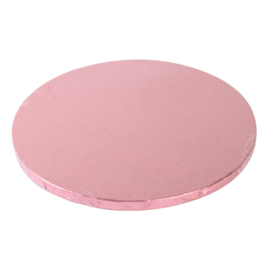 Cake drum Pink (Rose) rond 30 cm per 5 st.