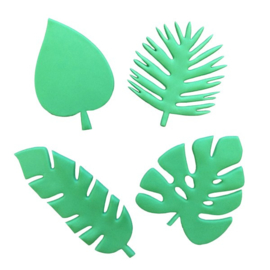 Fmm Totally Tropical Leaves set 4 pc