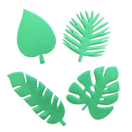 Fmm Totally Tropical Leaves set 4 pc (feuilles tropicales)