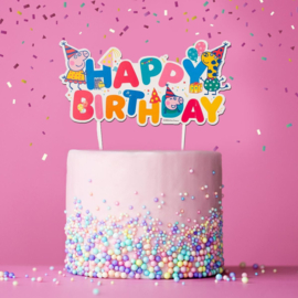 Peppa Pig Happy Birthday cake topper 17 x 12 cm