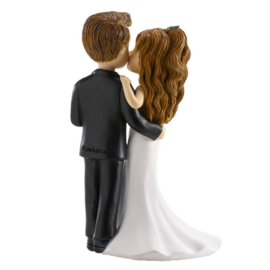 Mariés s'embrassant + coupe 16 cm
