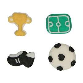 Football décoration en sucre 8 pcs