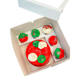 Bento Taart- en cupcakedoos - 1 st (combinatiebox) 20 cm