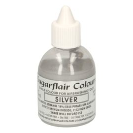 Sugarflair Airbrush Silver - 60 ml