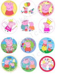 Peppa Pig Edible print cupcakes