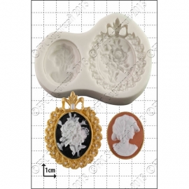 FPC Sugarcraft Cameo Lady and flower