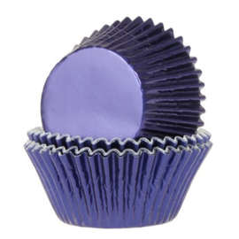 Cake cups  METALLIC NAVY BLUE House of Marie 24 st