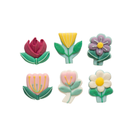 Printemps décoration en sucre - 6 pcs