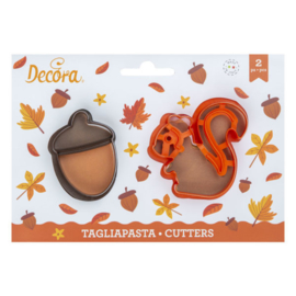 Squirrel/Acorn cutter set 2 pcs