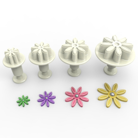 Daisy (Madelief) plunger/cutter set 4 st