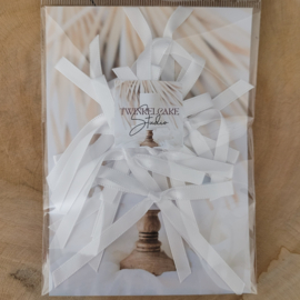 Schleifen small White 0.7 cm - 10 st