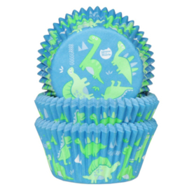 Cupcakepapiertjes Dino's house of Marie 50 st