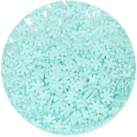 Glitter Schneeflocken Blau 50 gr