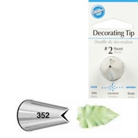 Metalltülle Wilton #352 Leaf Carded (Decorating Tip)