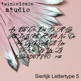Sierlijk lettertype 5