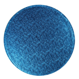 Plateau à gâteau bleu foncé rond 30 cm par 5 pcs