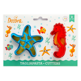 Seastar and Seahorse - 2 pcs