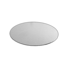 Taartkarton Silver/white rond 10 cm per stuk