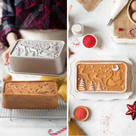 Moule à gâteau Père Noel et son traineau 3D